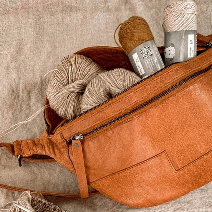 muud Vegas - Leder Gürteltasche bei bei bei bei Lieblingsgarn