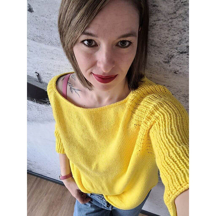 Nadelmelodie Pattern Sunny Spring Sweater Strickanleitung - Nadelmelodie (PDF) bei bei bei bei Lieblingsgarn