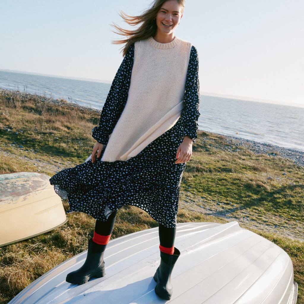 Lana Grossa Pattern Langer Slipover Strickanleitung - Lana Grossa (PDF) bei bei bei bei Lieblingsgarn