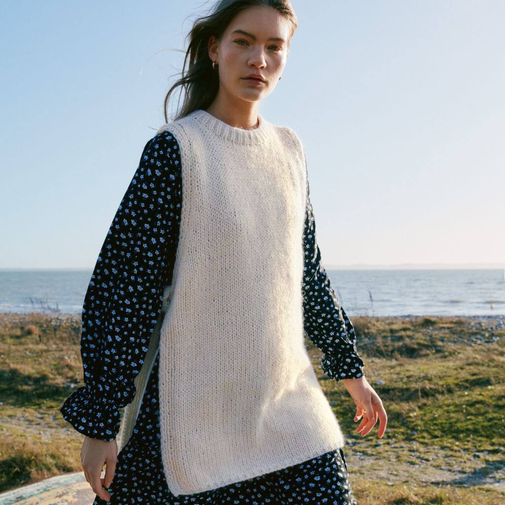 Lana Grossa Pattern Langer Slipover Strickanleitung - Lana Grossa (PDF) bei bei bei bei Lieblingsgarn