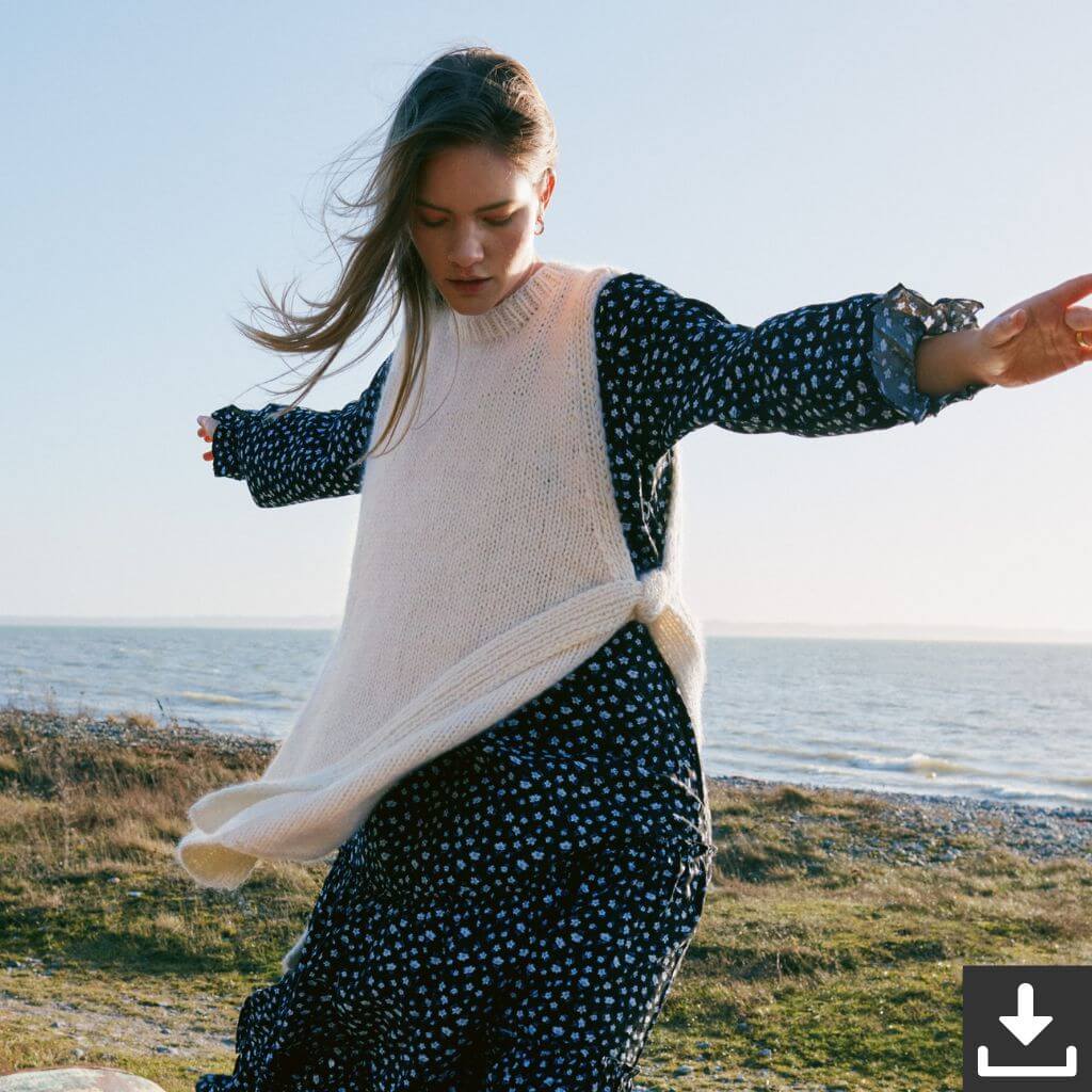Lana Grossa Pattern Langer Slipover Strickanleitung - Lana Grossa (PDF) bei bei bei bei Lieblingsgarn