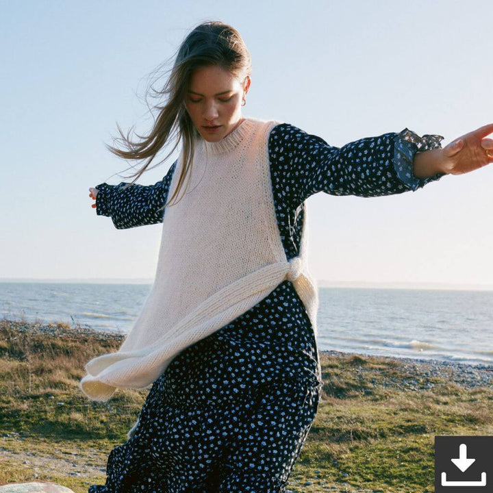 Lana Grossa Pattern Langer Slipover Strickanleitung - Lana Grossa (PDF) bei bei bei bei Lieblingsgarn