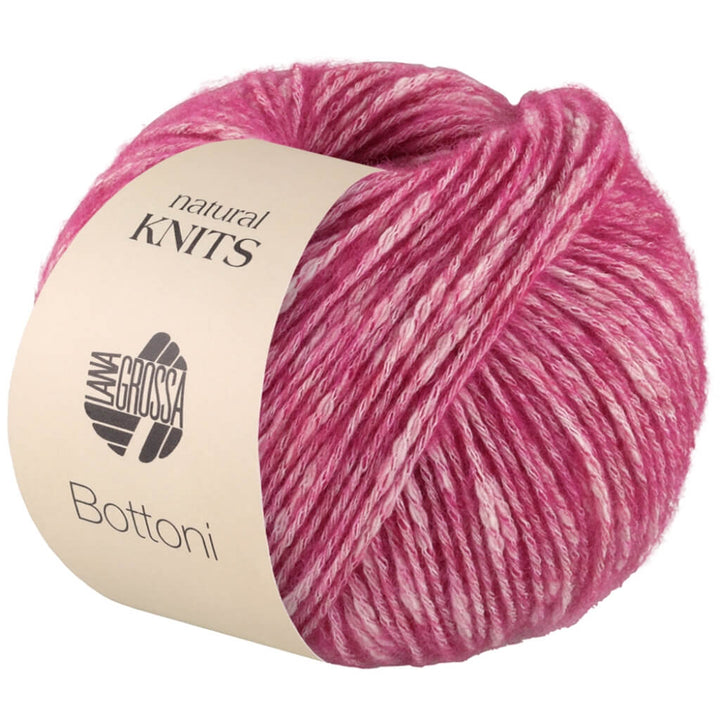 Lana Grossa Bottoni, Farbe 4 Pink/Rohweiß bei Lieblingsgarn