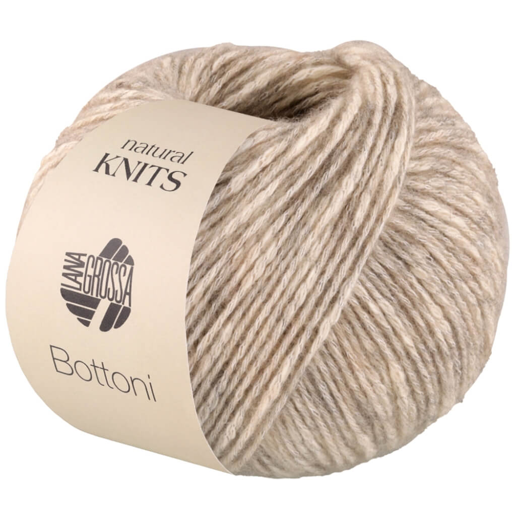 Lana Grossa Bottoni, Farbe 13 Graubeige/Creme bei Lieblingsgarn