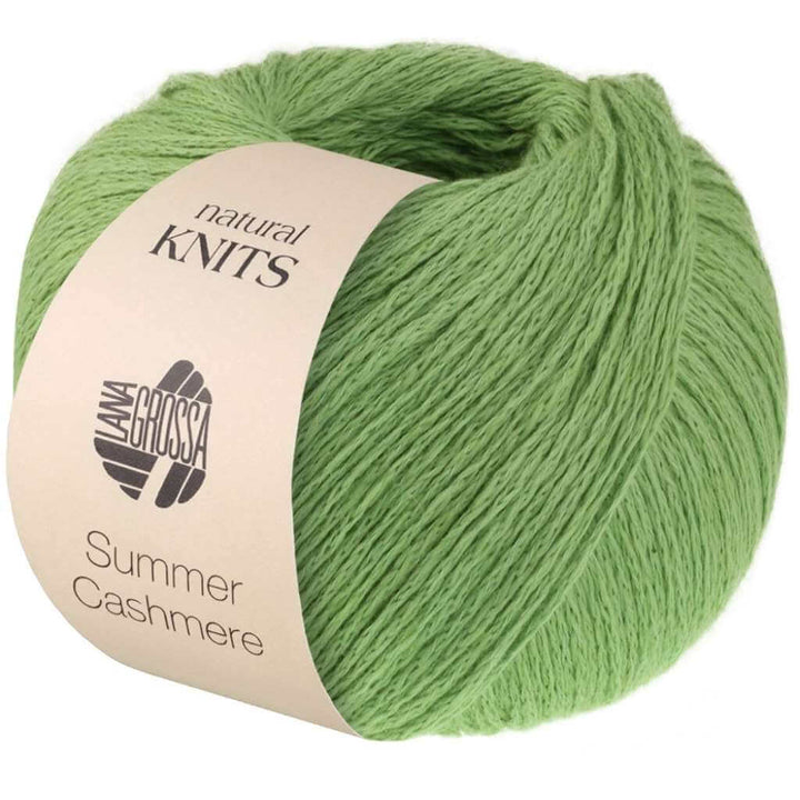 Lana Grossa Summer Cashmere, Farbe 24 Grün – Baumwolle und Kaschmir bei Lieblingsgarn