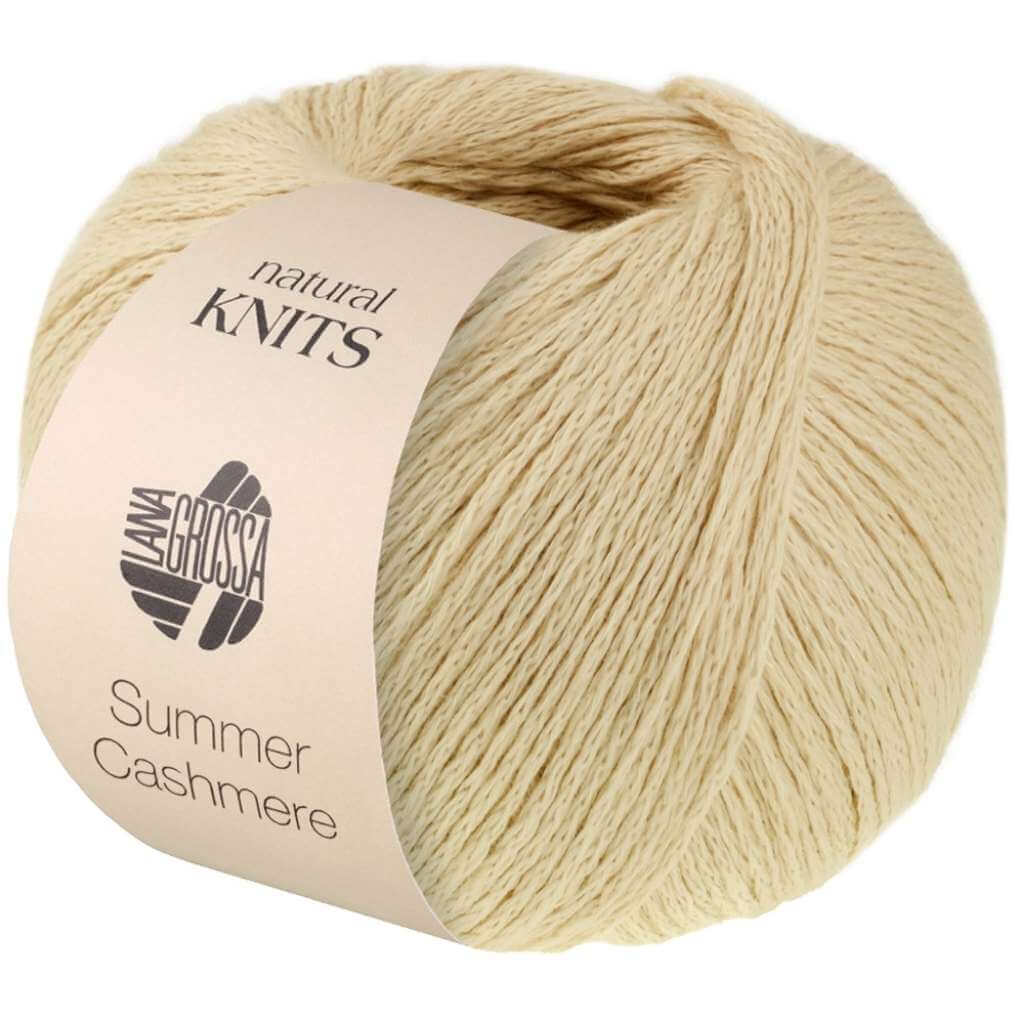 Lana Grossa Summer Cashmere, Farbe 26 Hellbeige – Baumwolle und Kaschmir bei Lieblingsgarn