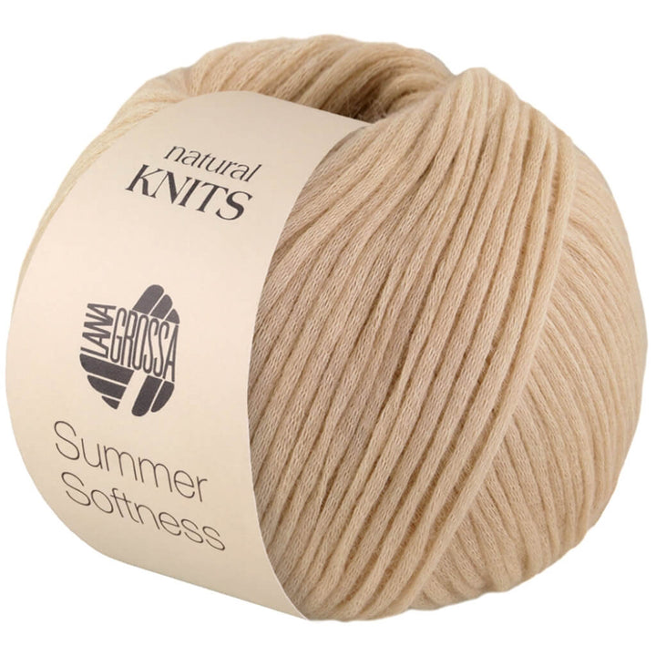 Lana Grossa Summer Softness, Farbe 3 Beige – Baumwolle, Merino und Schurwolle bei Lieblingsgarn