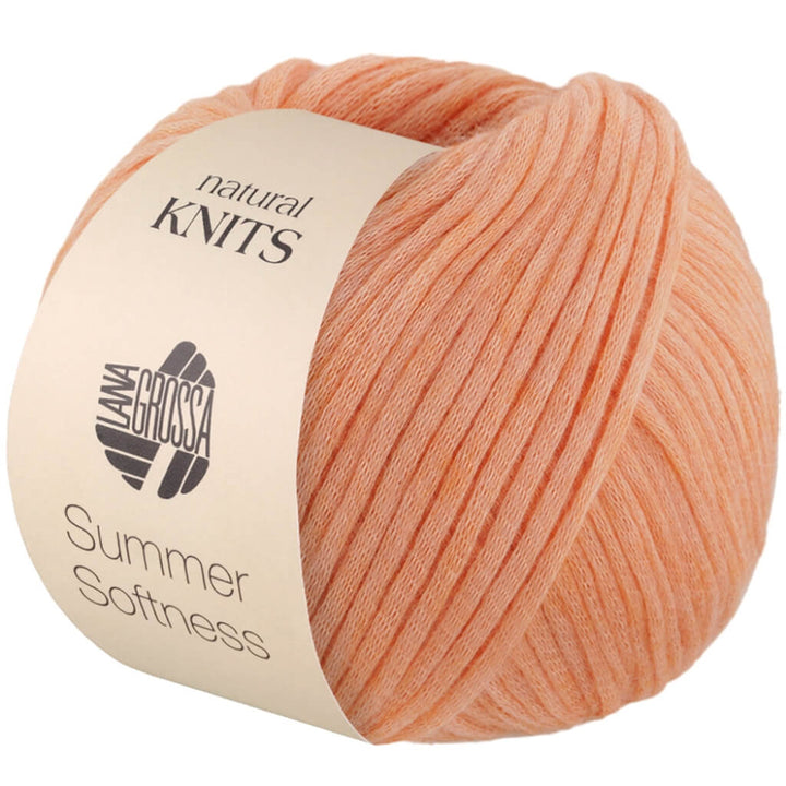 Lana Grossa Summer Softness, Farbe 5 Apricot – Baumwolle, Merino und Schurwolle bei Lieblingsgarn