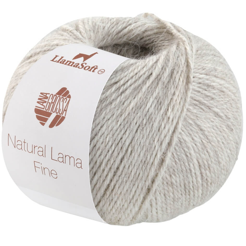 Lana Grossa Natural Lama Fine, Farbe 112 Graubeige – Lama bei Lieblingsgarn
