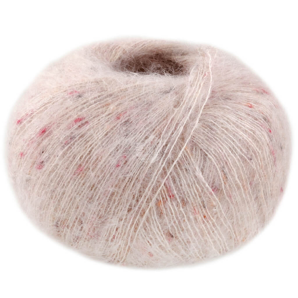 Lana Grossa Natural Superkid Tweed, Farbe 613 Hellbeige – Baumwolle, Mohair und Seide bei Lieblingsgarn