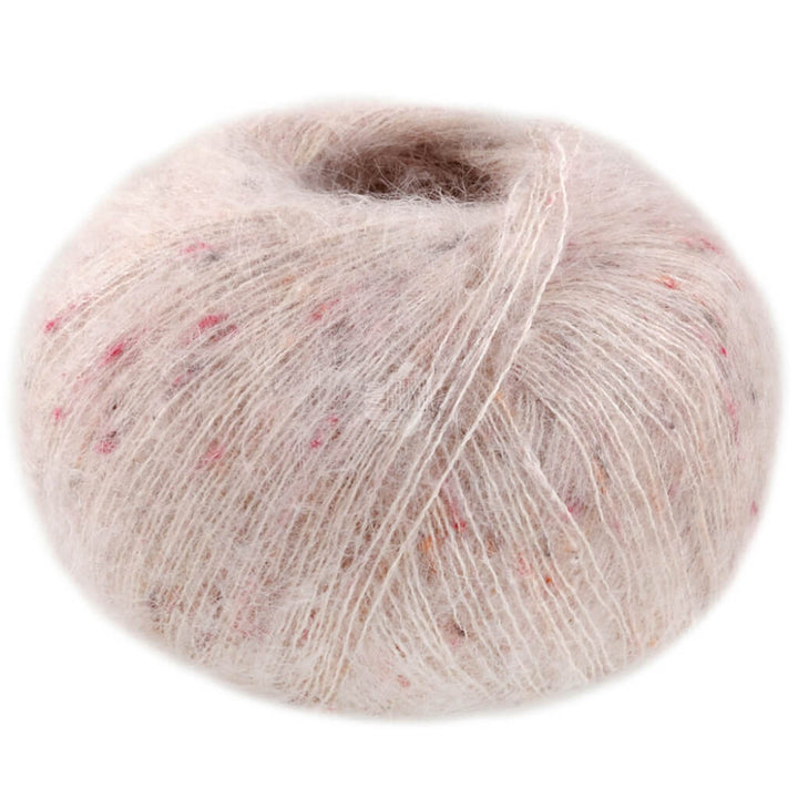 Lana Grossa Natural Superkid Tweed, Farbe 613 Hellbeige – Baumwolle, Mohair und Seide bei Lieblingsgarn