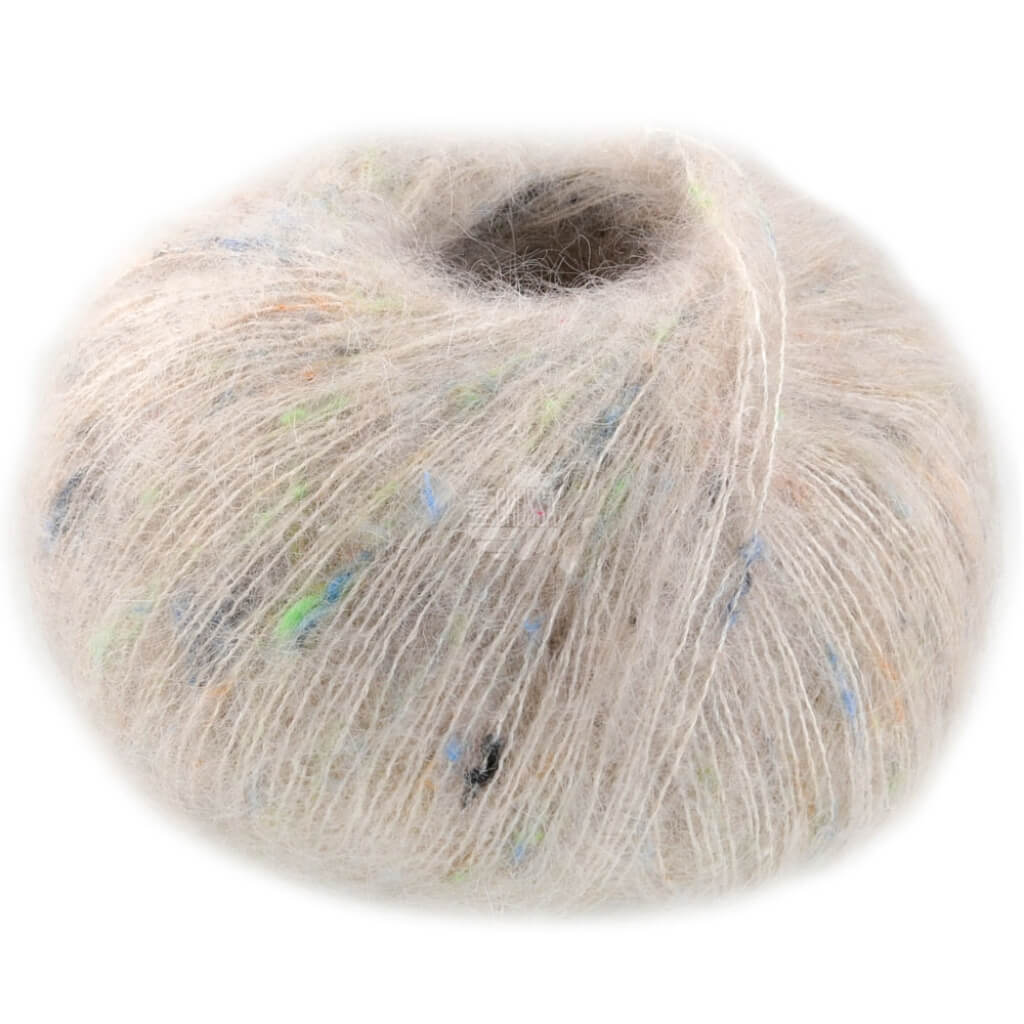 Lana Grossa Natural Superkid Tweed, Farbe 614 Natur – Baumwolle, Mohair und Seide bei Lieblingsgarn