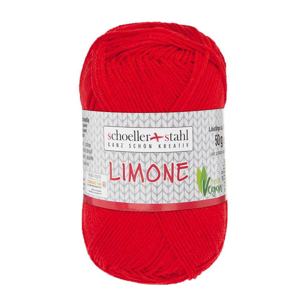 Schoeller + Stahl 3 - Rot Schoeller + Stahl Limone 50g - Baumwollgarn Lieblingsgarn
