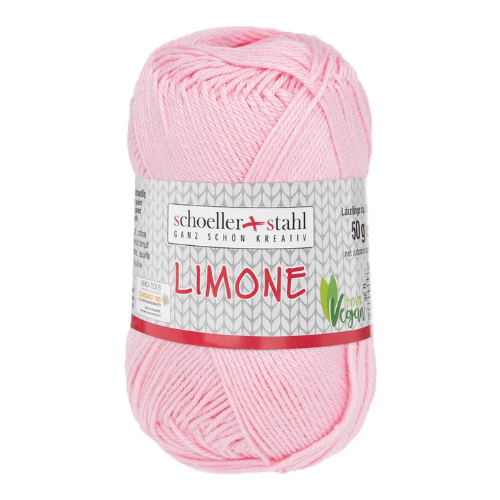 Schoeller + Stahl 108 - Rosa Schoeller + Stahl Limone 50g - Baumwollgarn Lieblingsgarn