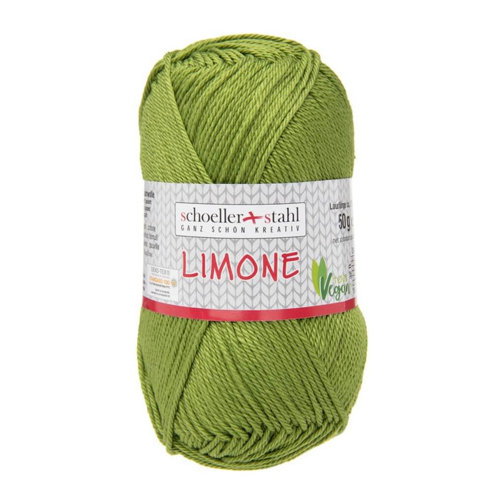Schoeller + Stahl 182 - Moos Schoeller + Stahl Limone 50g - Baumwollgarn Lieblingsgarn