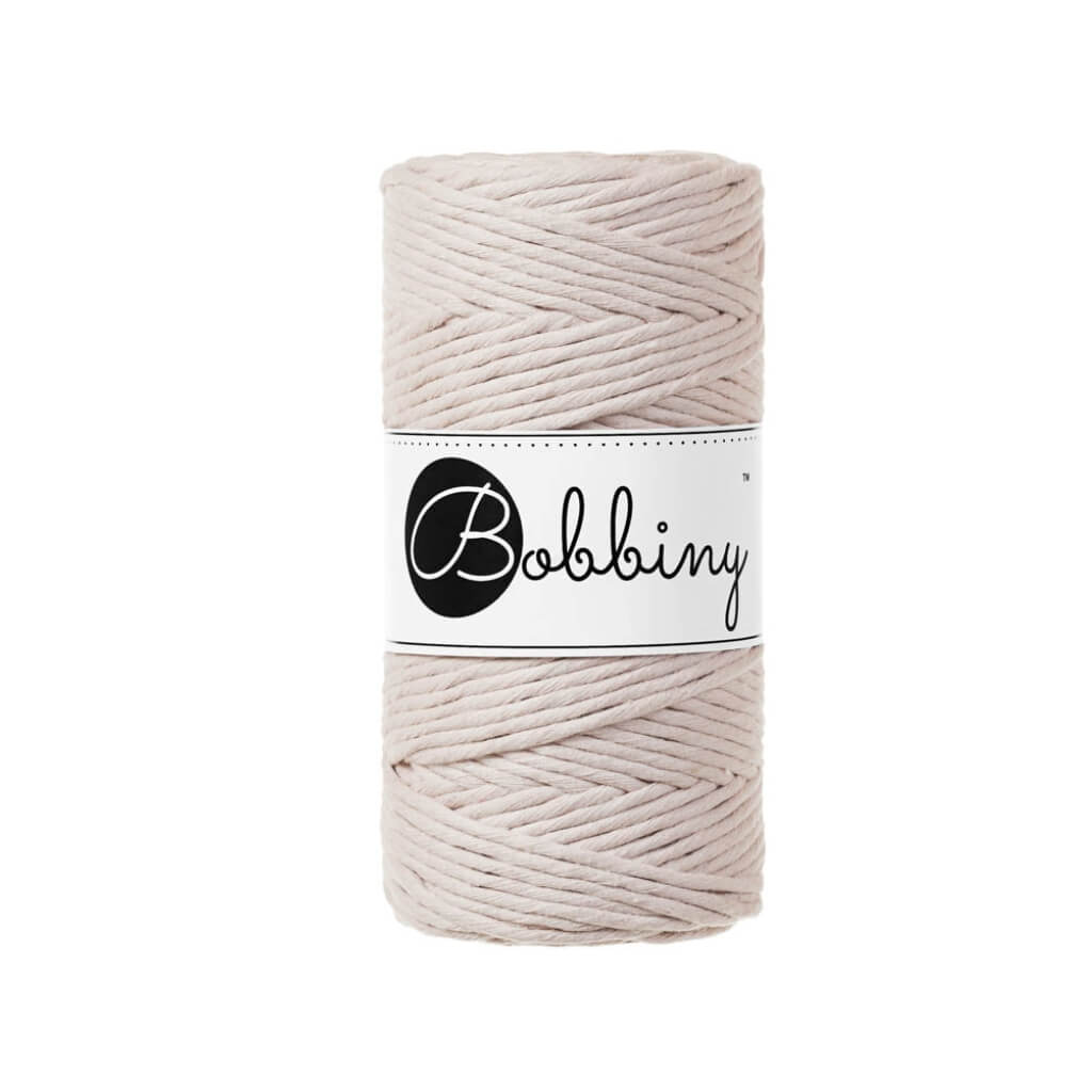 Bobbiny Makramee Garn 3mm, Farbe Nude – Baumwolle bei Lieblingsgarn