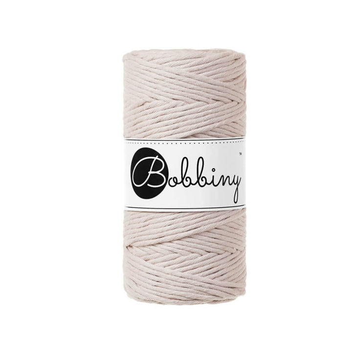 Bobbiny Makramee Garn 3mm, Farbe Nude – Baumwolle bei Lieblingsgarn