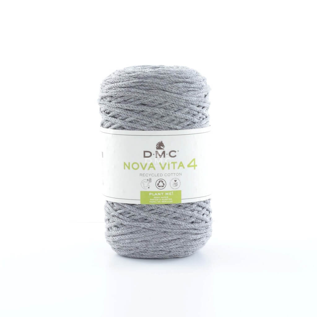 DMC Nova Vita 4 - Makramee Garn, Farbe 122 Gris Clair – Baumwolle und Polyester bei Lieblingsgarn