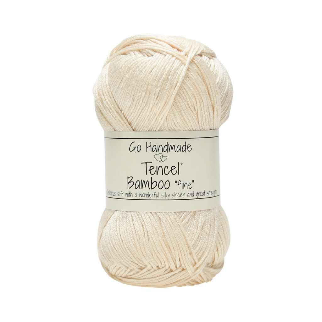 Go Handmade Tencel Bamboo "fine", Farbe Off White – Bambus und Tencel bei Lieblingsgarn