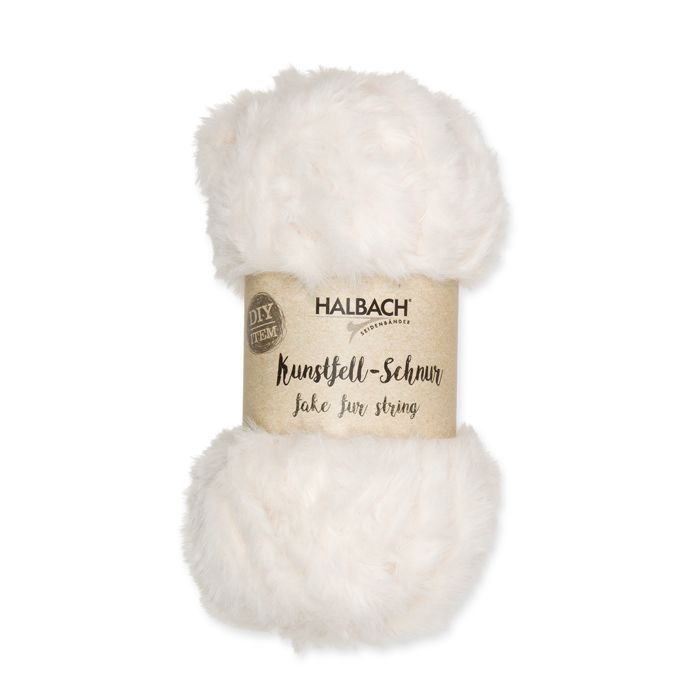 Halbach Kunstfell-Schnur, Farbe 70 off white – Synthetik bei Lieblingsgarn