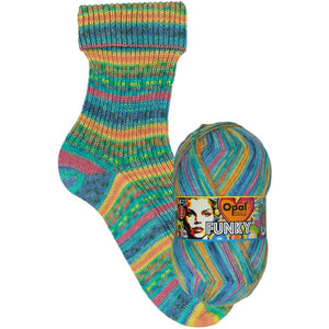Opal 4-fädig Funky
