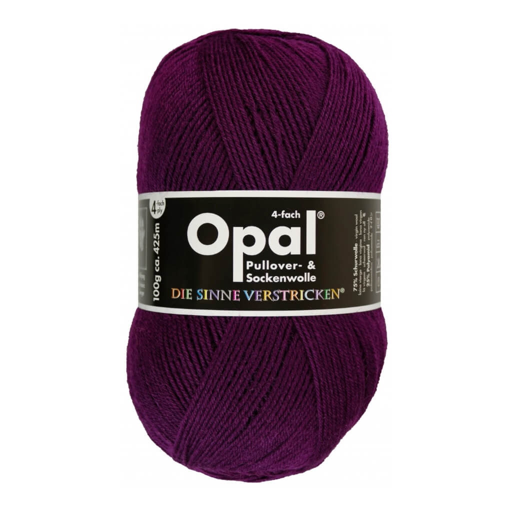 Opal 9938 - Beere Opal Sockenwolle Uni 4-fach 100g Lieblingsgarn