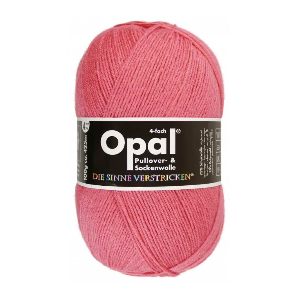 Opal 9940 - Feenrosa Opal Sockenwolle Uni 4-fach 100g Lieblingsgarn