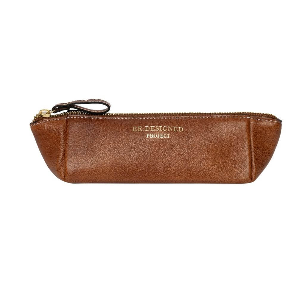 Re:Designed Lederetui Project 11, Farbe Walnut/Gold – Leder bei Lieblingsgarn