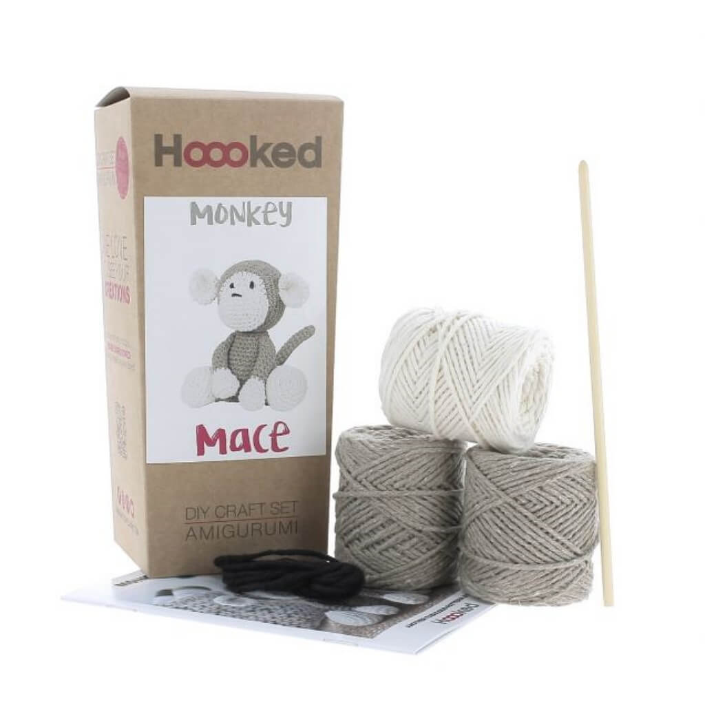 Hoooked Amigurumi Häkelset Monkey Mace bei bei bei bei Lieblingsgarn