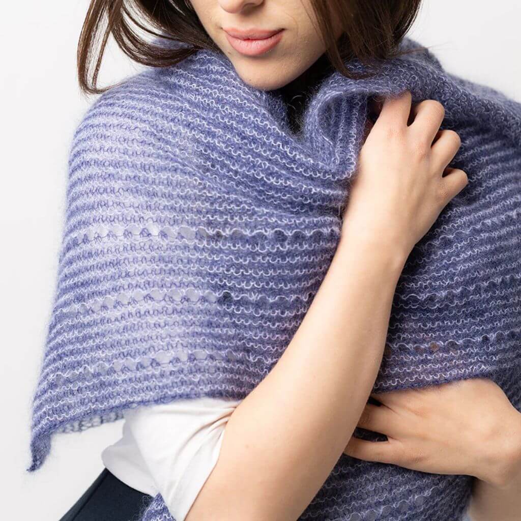 Pascuali Pattern Tuch Striped Feather Strickanleitung - Pascuali (PDF) bei bei bei bei Lieblingsgarn