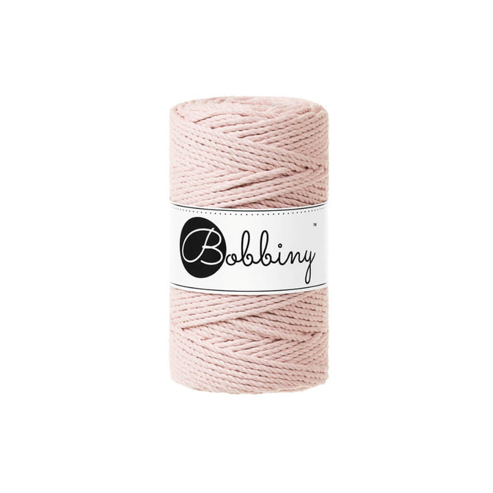 Bobbiny Makramee Garn 3mm gedreht, Farbe Pastel Pink – Baumwolle bei Lieblingsgarn