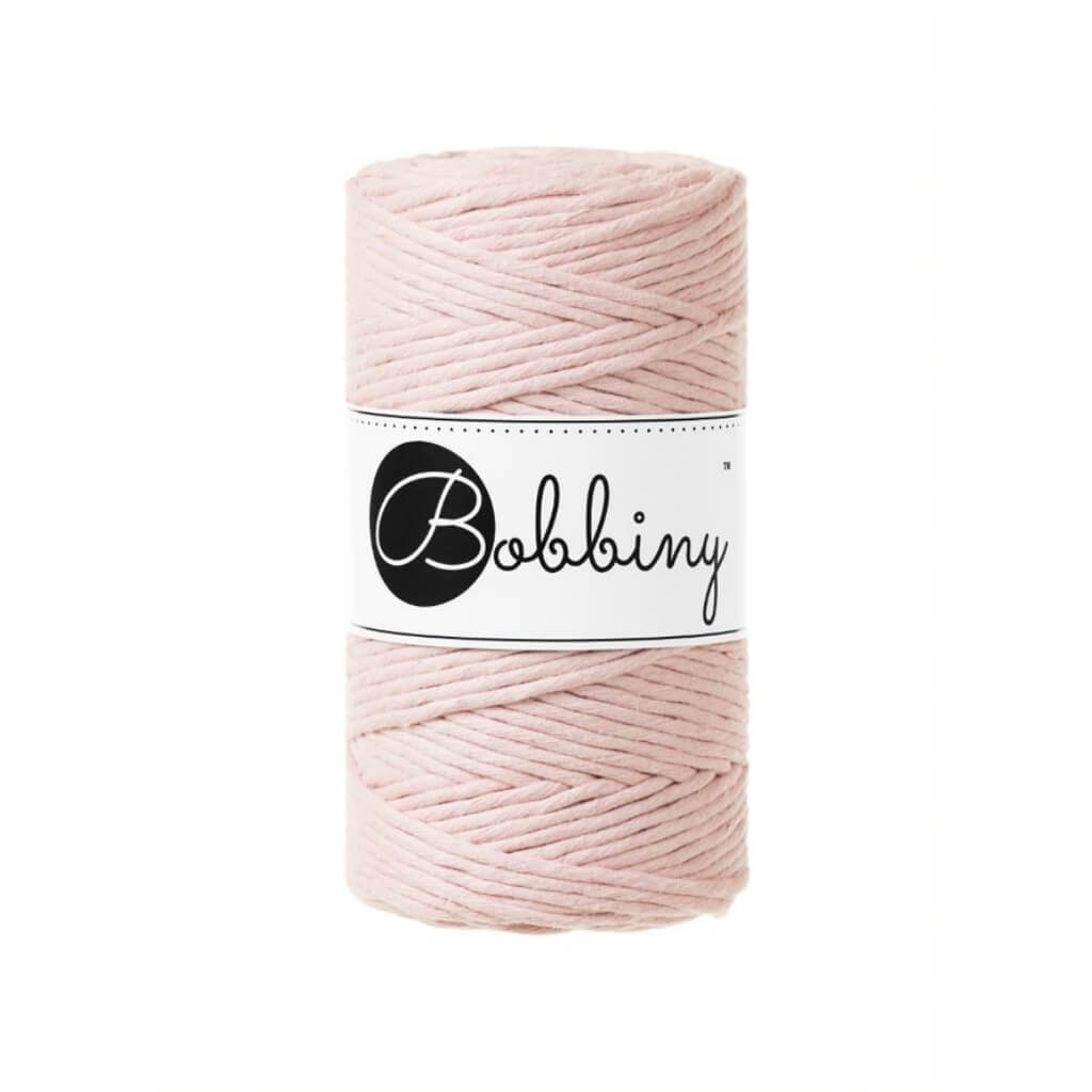 Bobbiny Makramee Garn 3mm, Farbe Pastel Pink – Baumwolle bei Lieblingsgarn