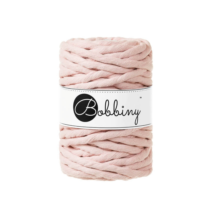 Bobbiny Makramee Garn 9mm x 30 m, Farbe Pastel Pink – Baumwolle bei Lieblingsgarn