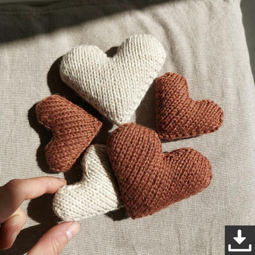 Paulastrickt Pattern Herz ALLERLIEBST Strickanleitung - Paulastrickt (PDF) bei bei bei bei bei bei bei Lieblingsgarn