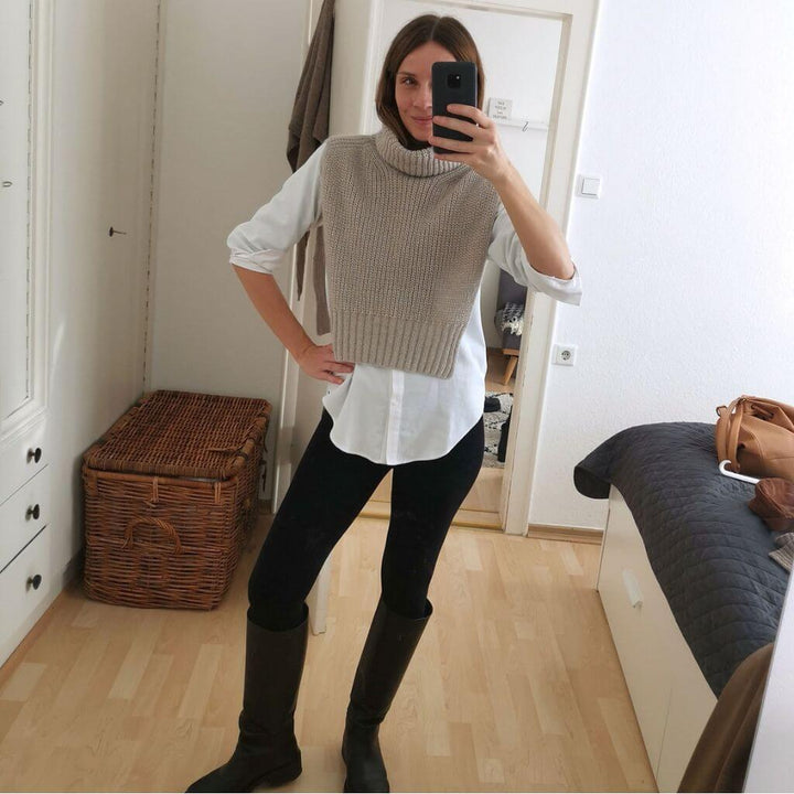Paula Strickt Pullunder Jaques Collar Strickanleitumng - Paula strickt (PDF) bei bei bei bei Lieblingsgarn