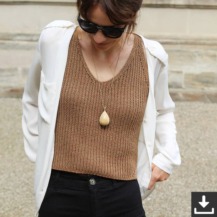 Paulastrickt Pattern Emma Top Strickanleitung - Paulastrickt (PDF) bei bei bei bei bei bei bei bei Lieblingsgarn