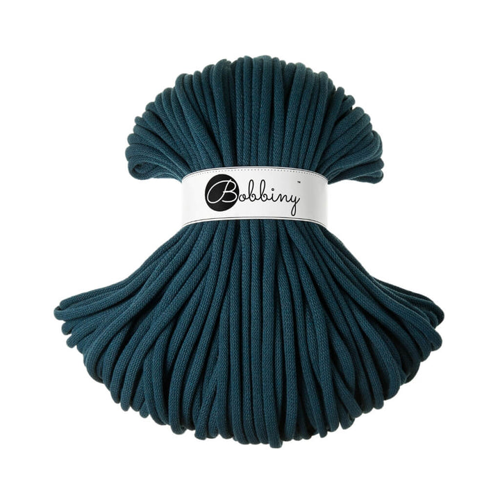 Bobbiny Peacock Blue Bobbiny 9mm Jumbo Kordel Lieblingsgarn