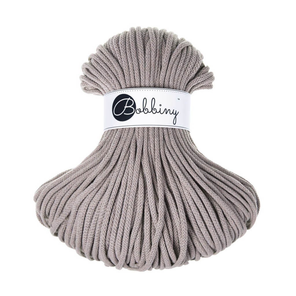 Bobbiny Premium Kordel 5mm x 100 Meter, Farbe Pearl – Baumwolle bei Lieblingsgarn