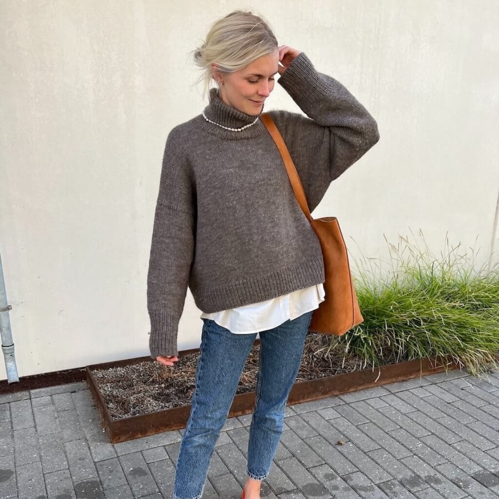 PetiteKnit Pattern Pullover Chestnut Sweater Strickanleitung - PetiteKnit (Heft) bei bei bei bei bei bei bei Lieblingsgarn