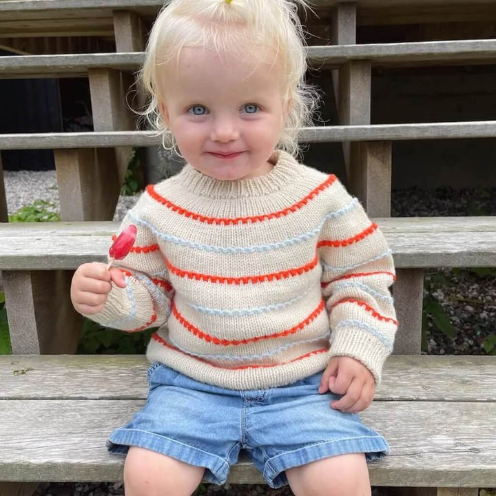 PetiteKnit Pattern Kinder Pullover Festival Sweater Strickanleitung - PetiteKnit (Heft) bei bei bei bei Lieblingsgarn