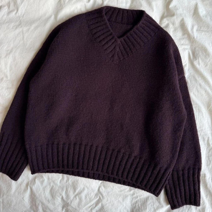 PetiteKnit Hannah Sweater V-Neck Strickanleitung - PetiteKnit (Heft) bei bei bei bei Lieblingsgarn