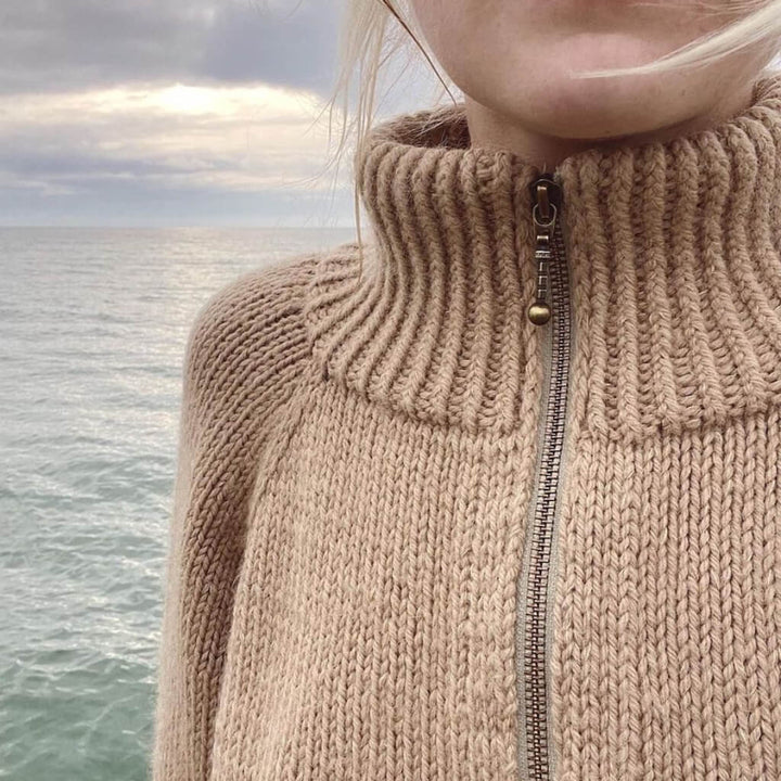 PetiteKnit Pattern Rollkragenpullover Zipper Sweater Strickanleitung - PetiteKnit (Heft) bei bei bei bei Lieblingsgarn