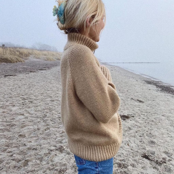 PetiteKnit Pattern Rollkragenpullover Zipper Sweater Strickanleitung - PetiteKnit (Heft) bei bei bei bei Lieblingsgarn