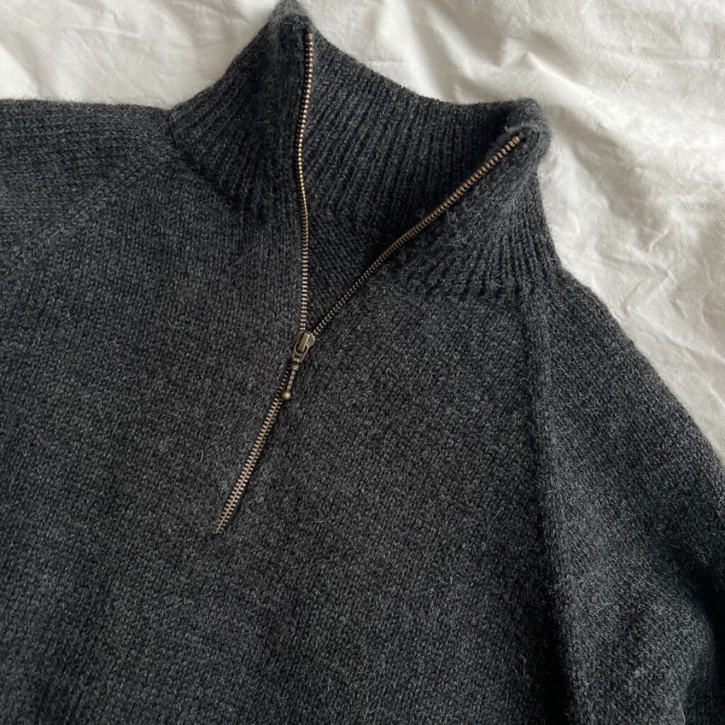 PetiteKnit Zipper Sweater Light Herren bei bei bei bei bei bei bei Lieblingsgarn