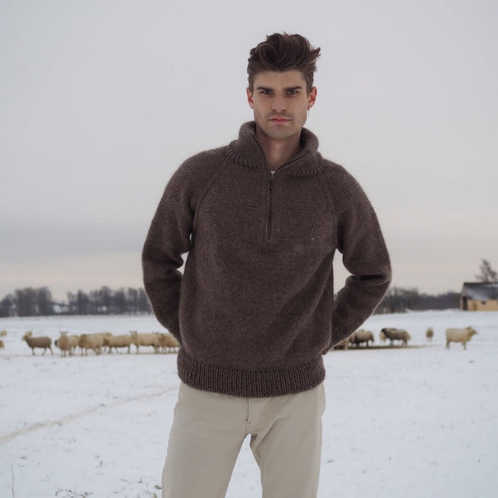 PetiteKnit Pattern Männer Pullover Zipper Sweater Strickanleitung - PetiteKnit (Heft) bei bei bei bei Lieblingsgarn