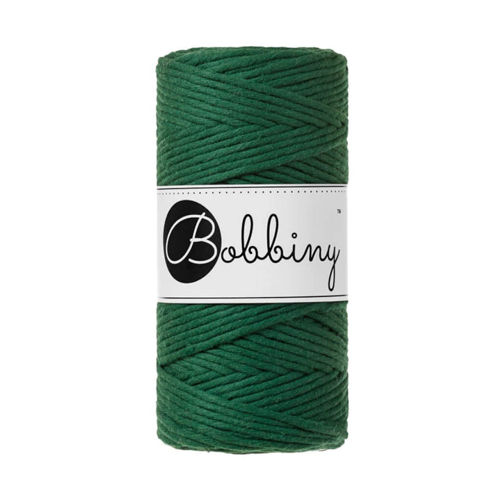 Bobbiny Makramee Garn 3mm, Farbe Pine Green – Baumwolle bei Lieblingsgarn