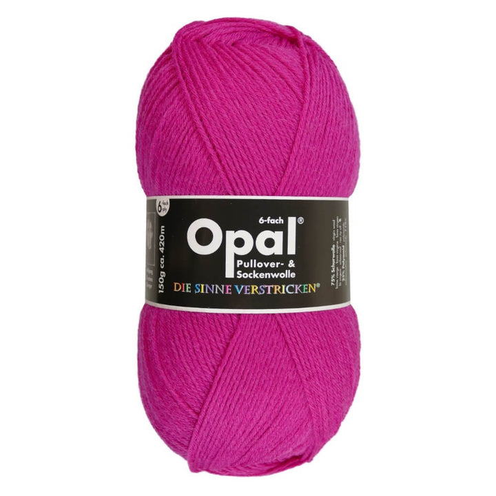 Opal 7901 - Pink Opal Sockenwolle Uni 6-fach 150g Lieblingsgarn