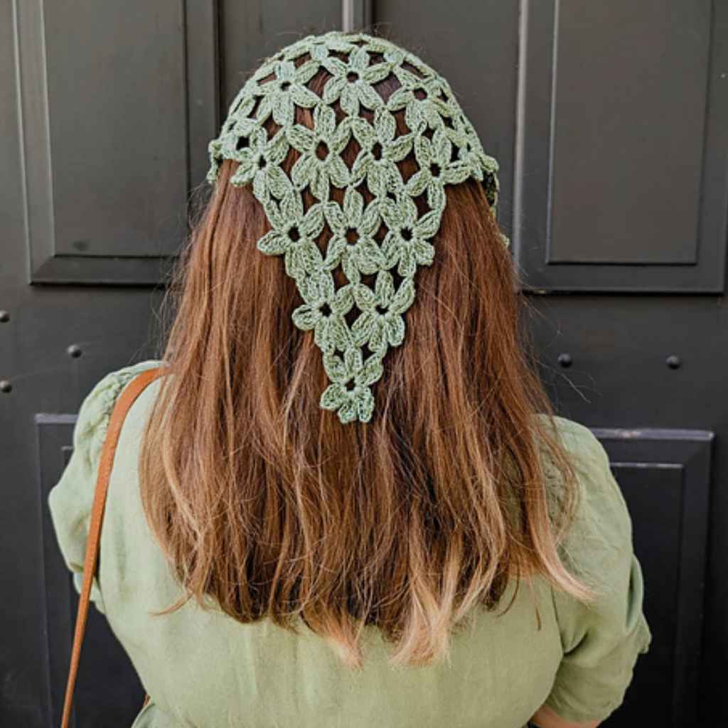 cickadesign Pattern Tuch Plumeria Bandana Häkelanleitung - Cicka Design (PDF) bei bei bei bei Lieblingsgarn