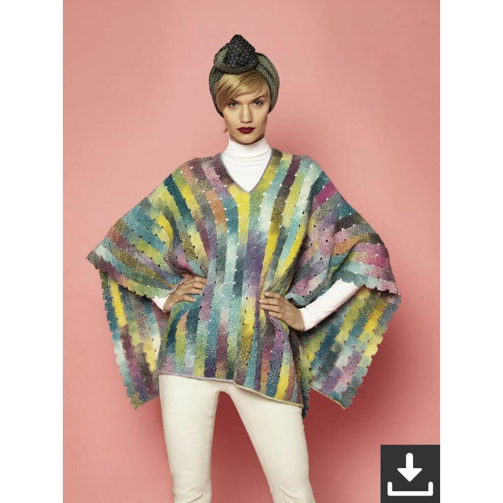 Schoppel Wolle Pattern Poncho Spectrum Garden Strickanleitung - Schoppel Wolle (PDF) Lieblingsgarn