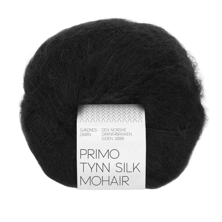 Sandnes Garn Primo Tynn Silk Mohair, Farbe 1099 black – Mohair und Seide bei Lieblingsgarn